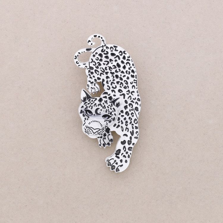 BROCHE LEOPARDO RESINA