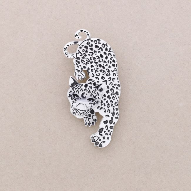 BROCHE LEOPARDO RESINA
