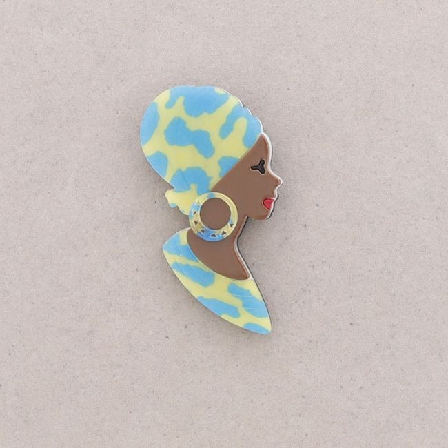 BROCHE RESINA MUJER
