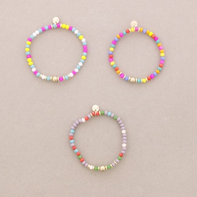 PULSERA ELÁSTICAS CRISTALES FACETADOS 4MM