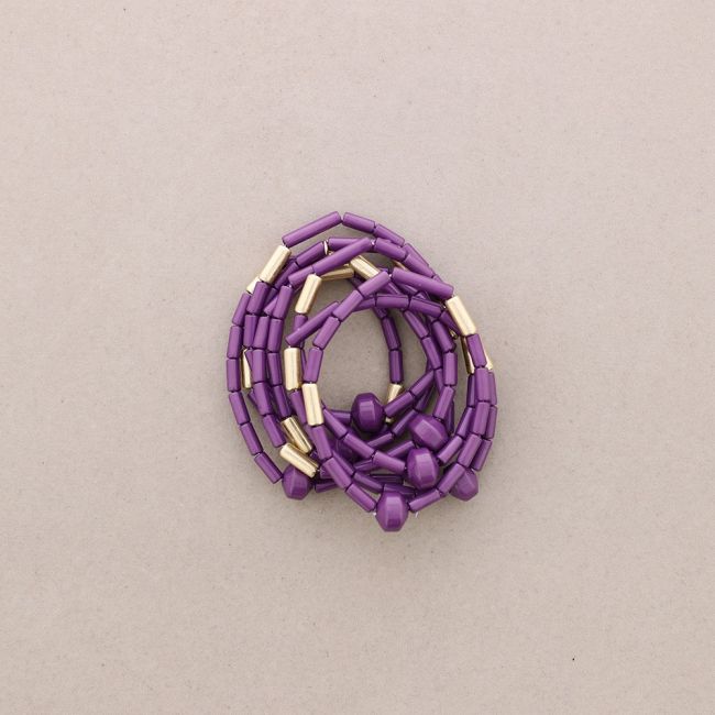 ELASTIC BRACELET 8 STRIPS RESIN BEADS