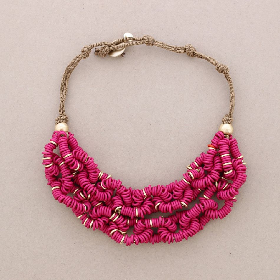 RESIN BEAD LINKS NECKLACE