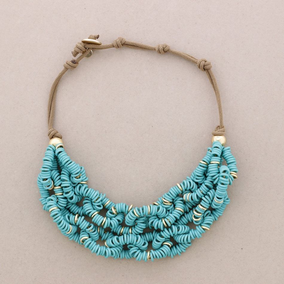 RESIN BEAD LINKS NECKLACE