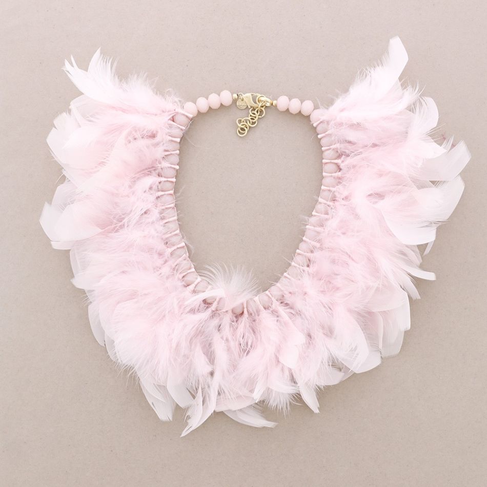 CRYSTAL FEATHERS NECKLACE