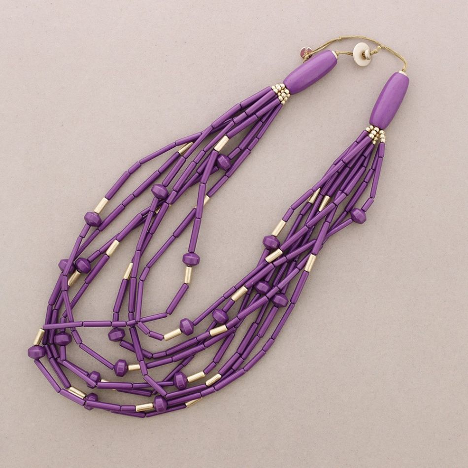 RESIN BEAD LEVELS NECKLACE