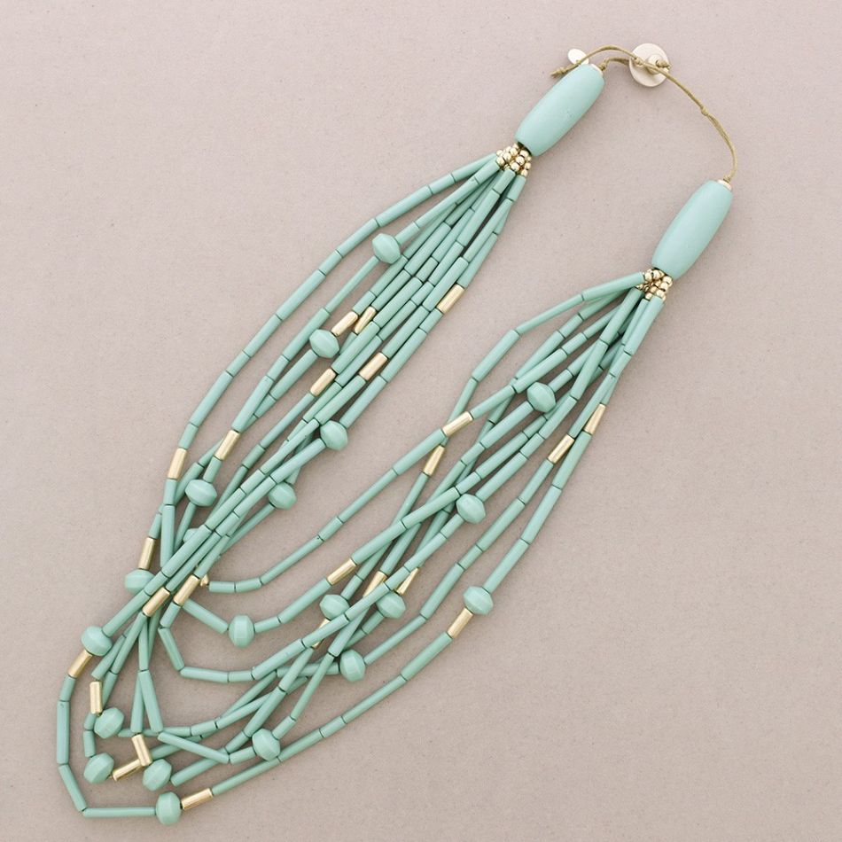 RESIN BEAD LEVELS NECKLACE