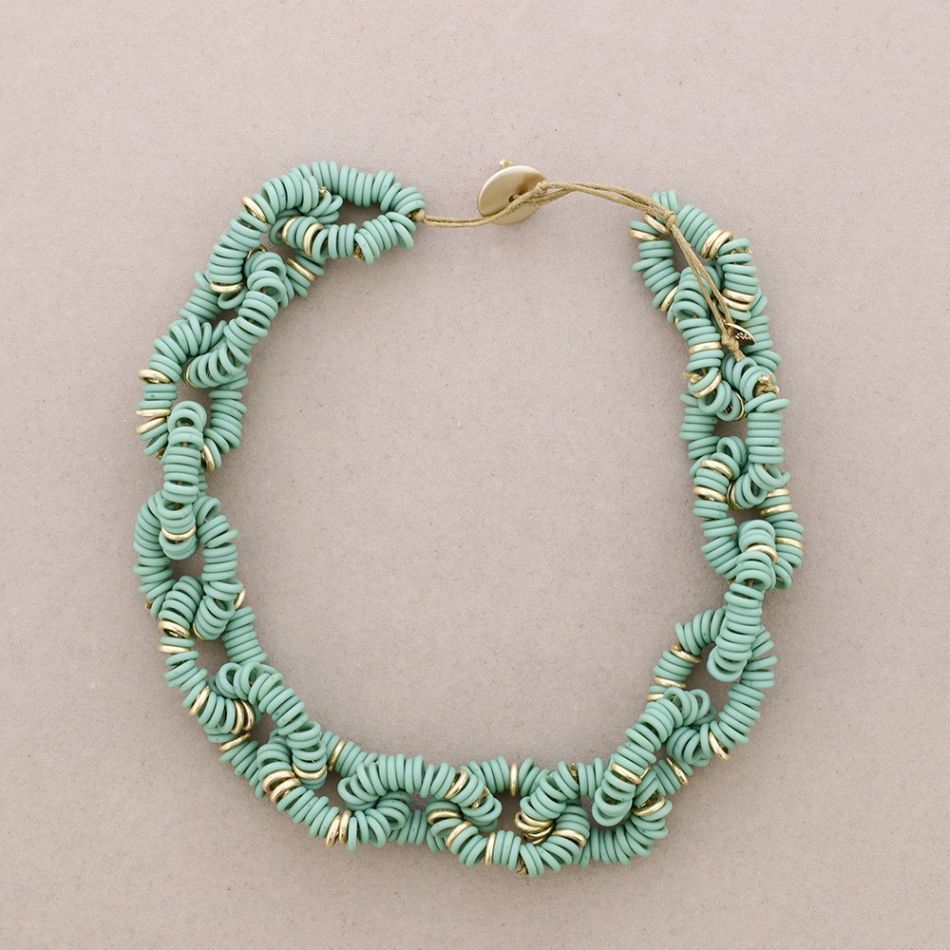 RESIN BEAD LINKS NECKLACE