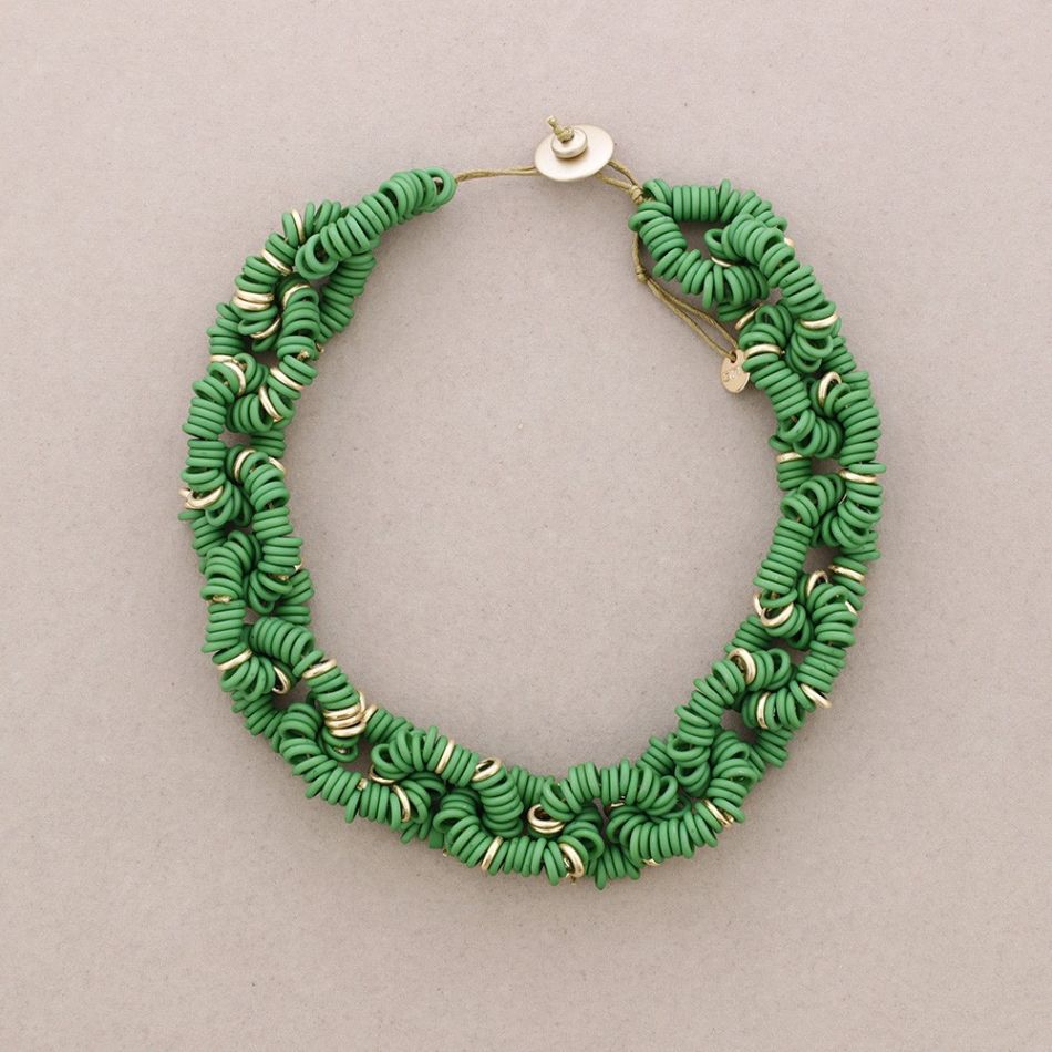 RESIN BEAD LINKS NECKLACE