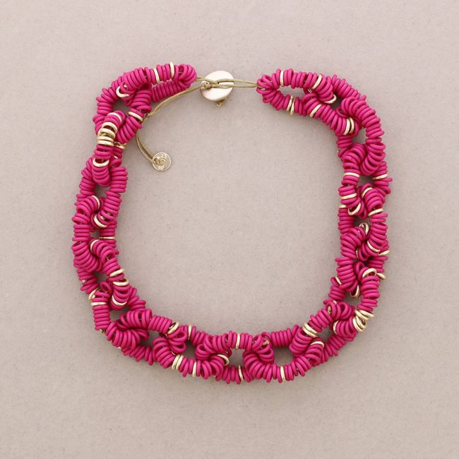 RESIN BEAD LINKS NECKLACE