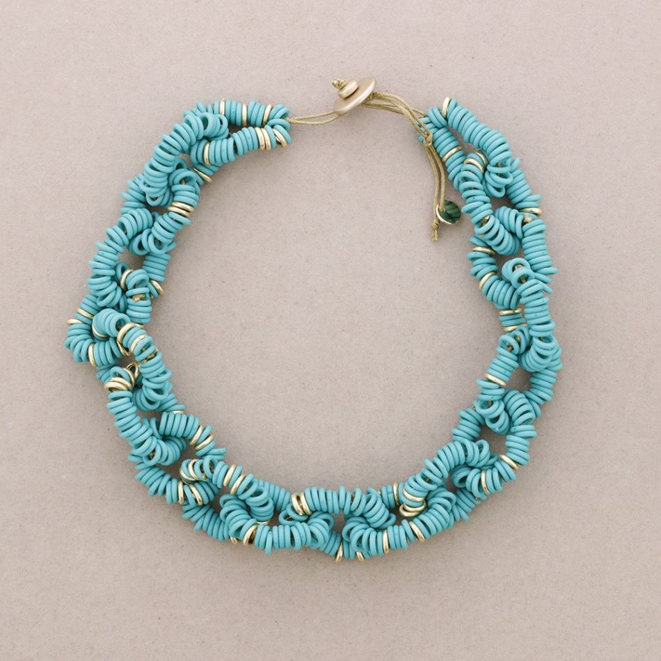 RESIN BEAD LINKS NECKLACE