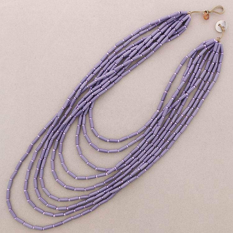 RESIN TUBES NECKLACE