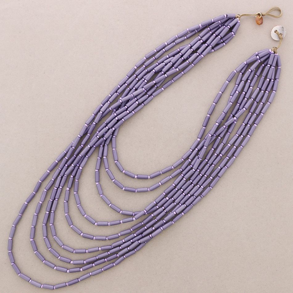 RESIN TUBES NECKLACE