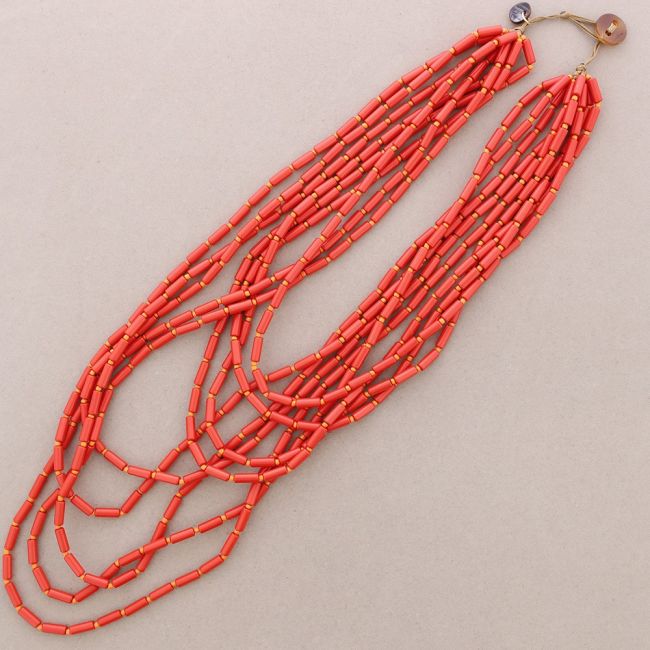 RESIN TUBES NECKLACE
