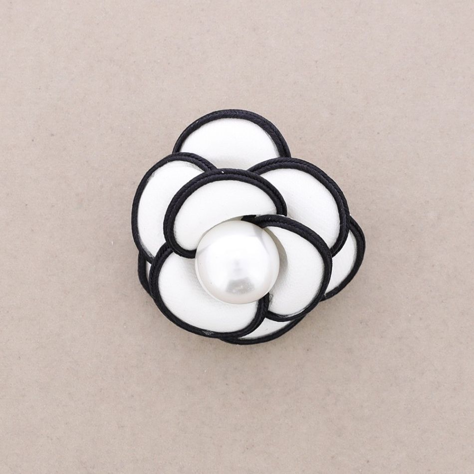 BROCHE FLOR TELA 6CM