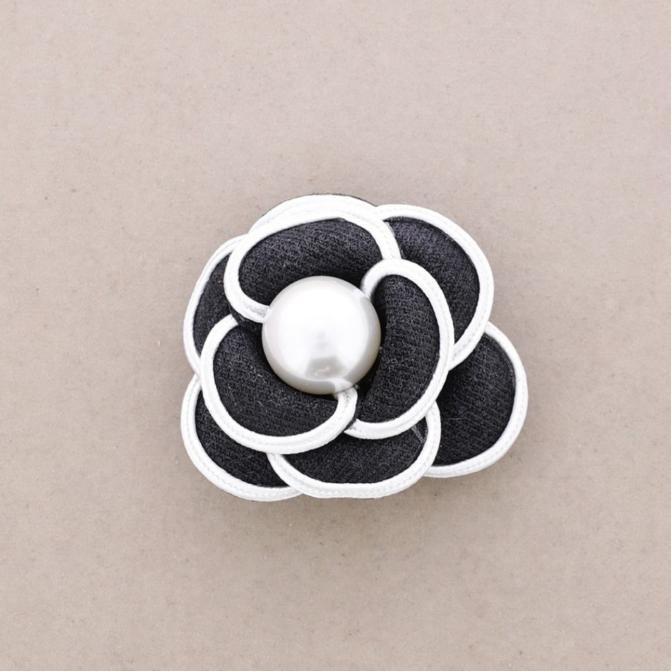 BROCHE FLOR TELA 6CM