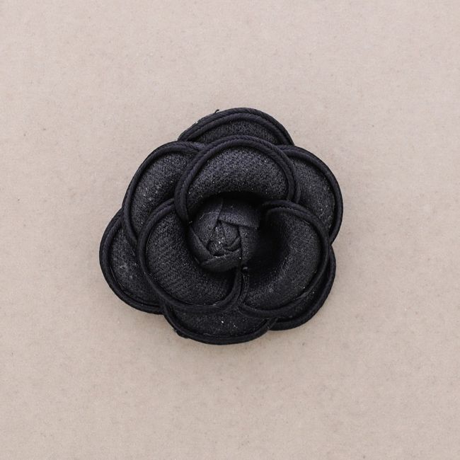 FABRIC FLOWER BROOCH 6CM
