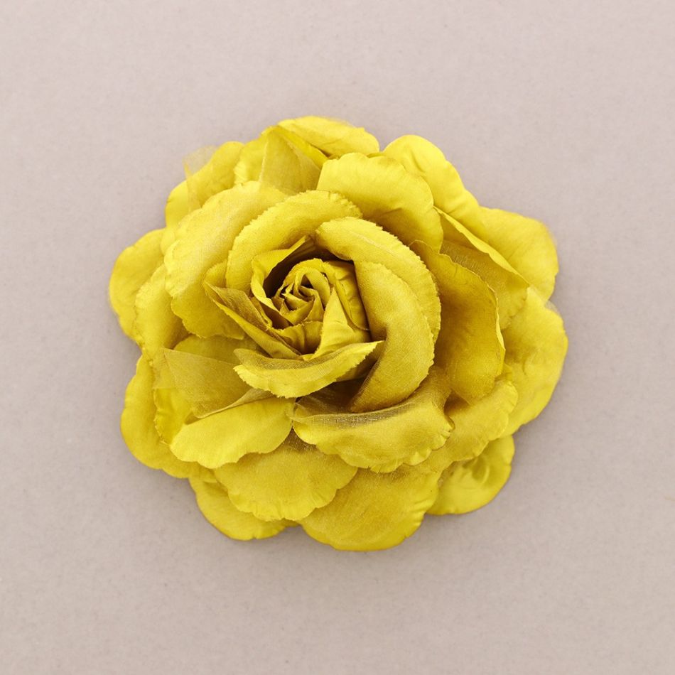 FABRIC FLOWER BROOCH 16CM