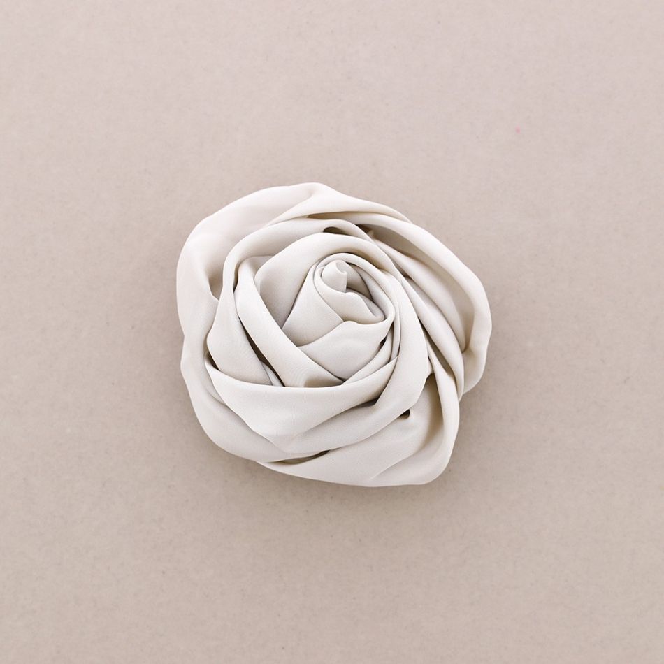 FABRIC FLOWER BROOCH 10CM