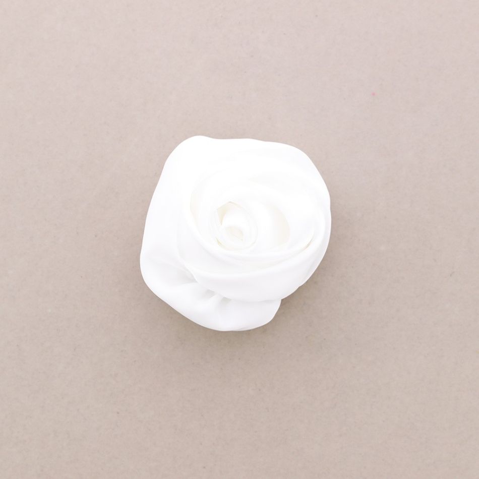 FABRIC FLOWER BROOCH 10CM