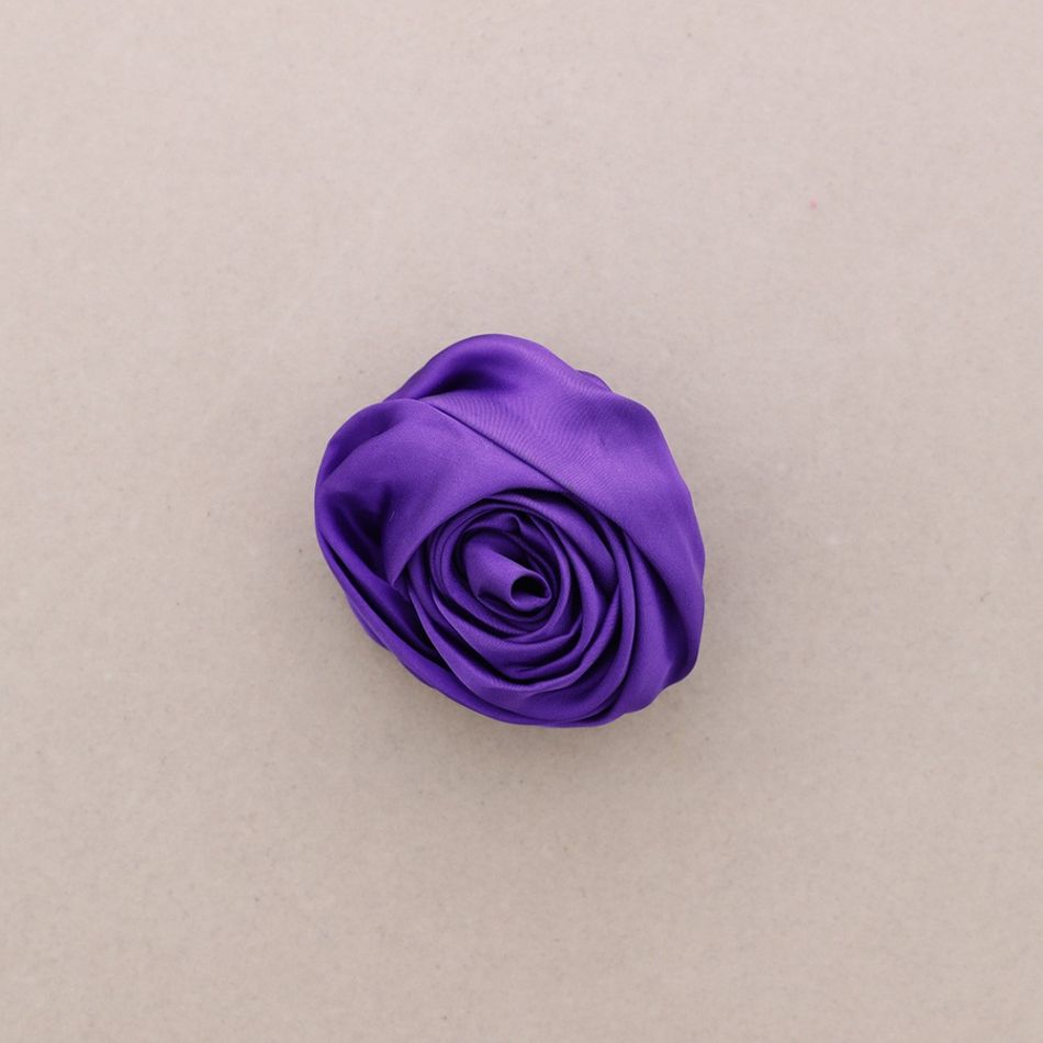 FABRIC FLOWER BROOCH 10CM