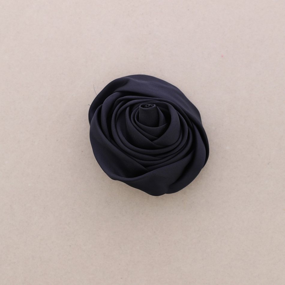 FABRIC FLOWER BROOCH 10CM
