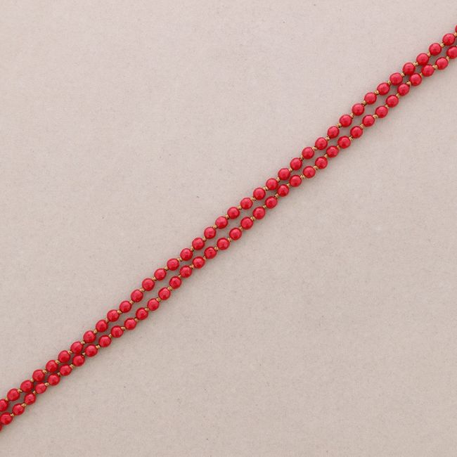 LONG NECKLACE KNOTS FACETED STONE BALLS 1.2M*6MM