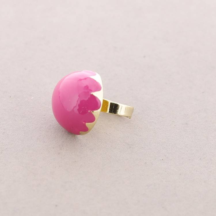 ANILLO BAÑO DORADO METAL ESMALTE