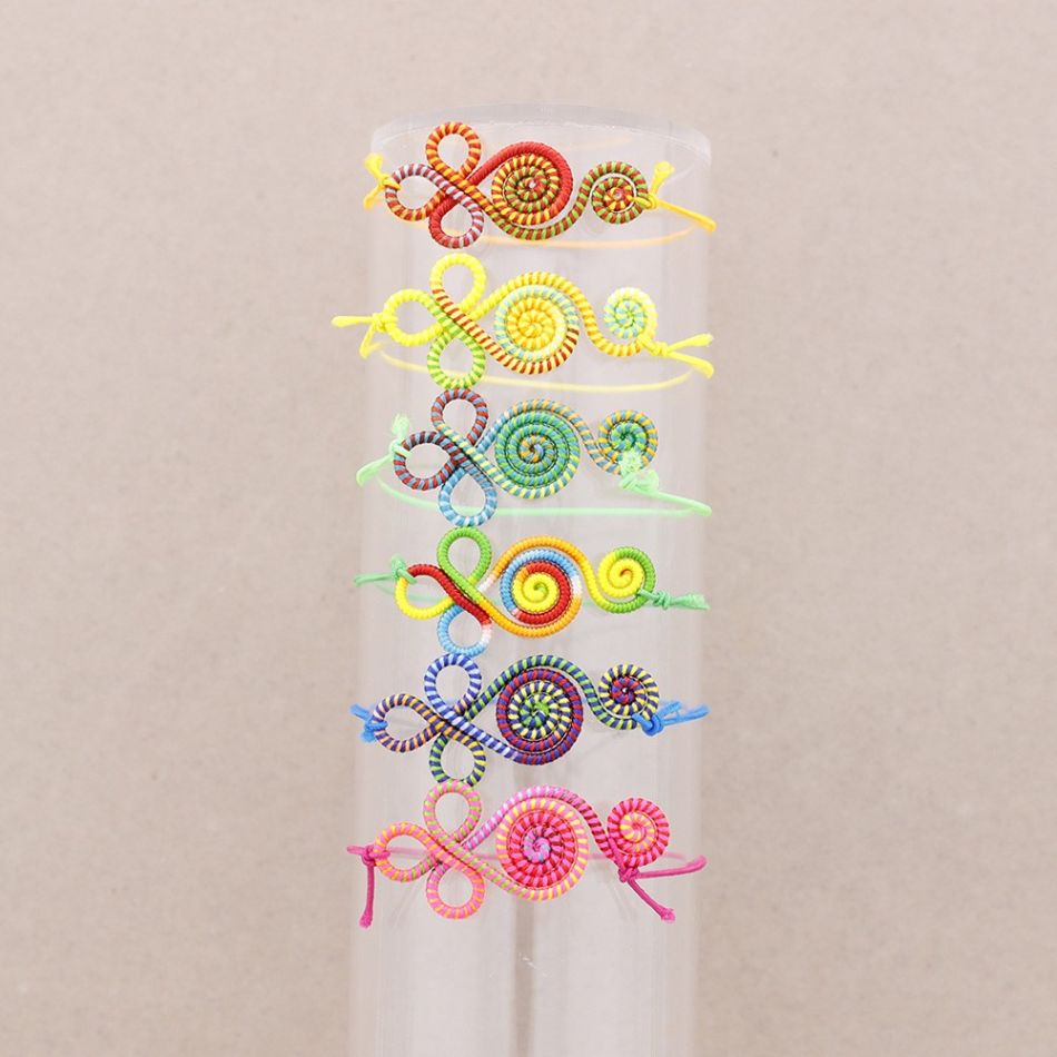 COLORED ELASTIC ETHNIC BRACELET