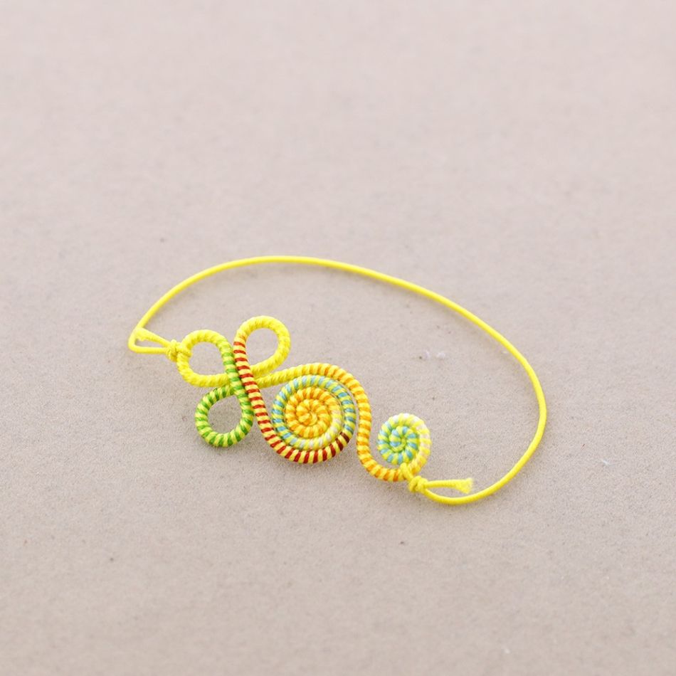 COLORED ELASTIC ETHNIC BRACELET