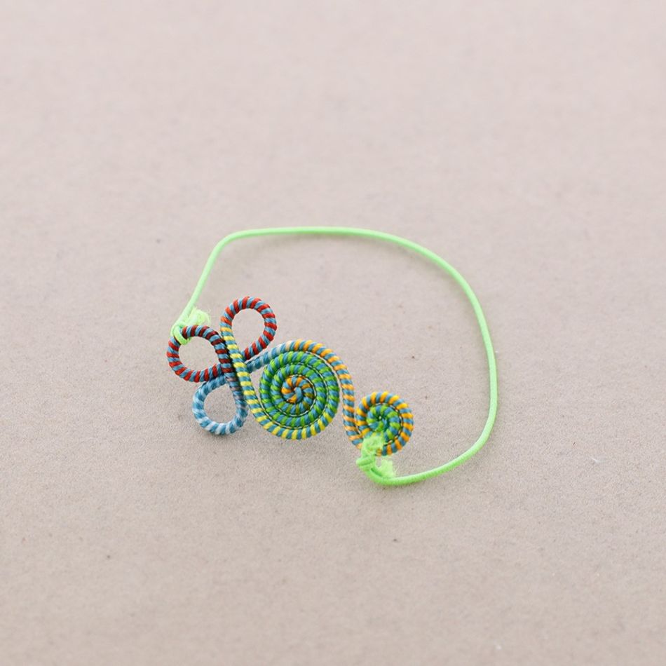 COLORED ELASTIC ETHNIC BRACELET