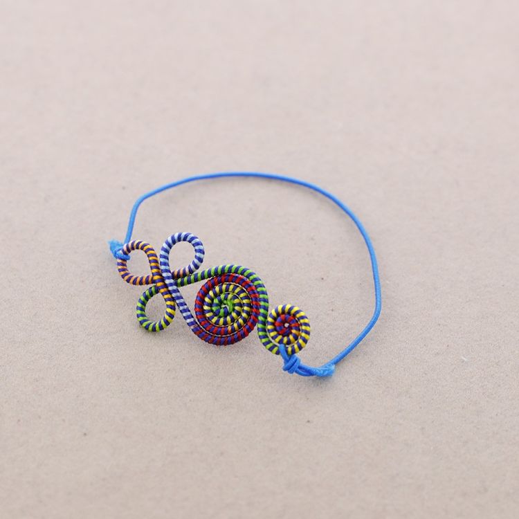 COLORED ELASTIC ETHNIC BRACELET 2