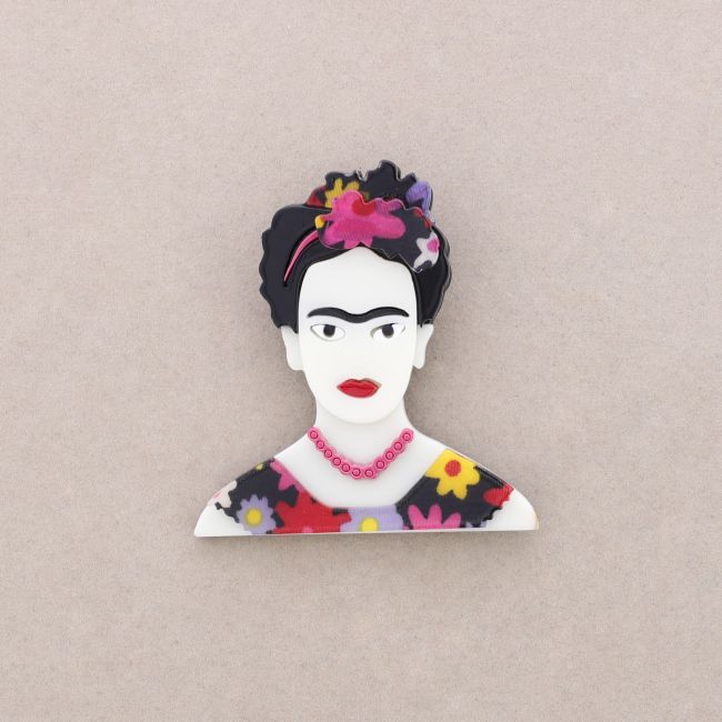 FRIDA RESIN BROOCH