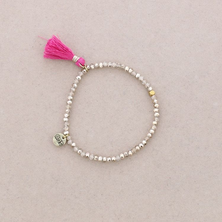 FRINGED FACETED BEADS BRACELET 2