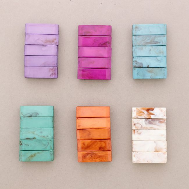 RESIN BEAD ELASTIC BRACELET