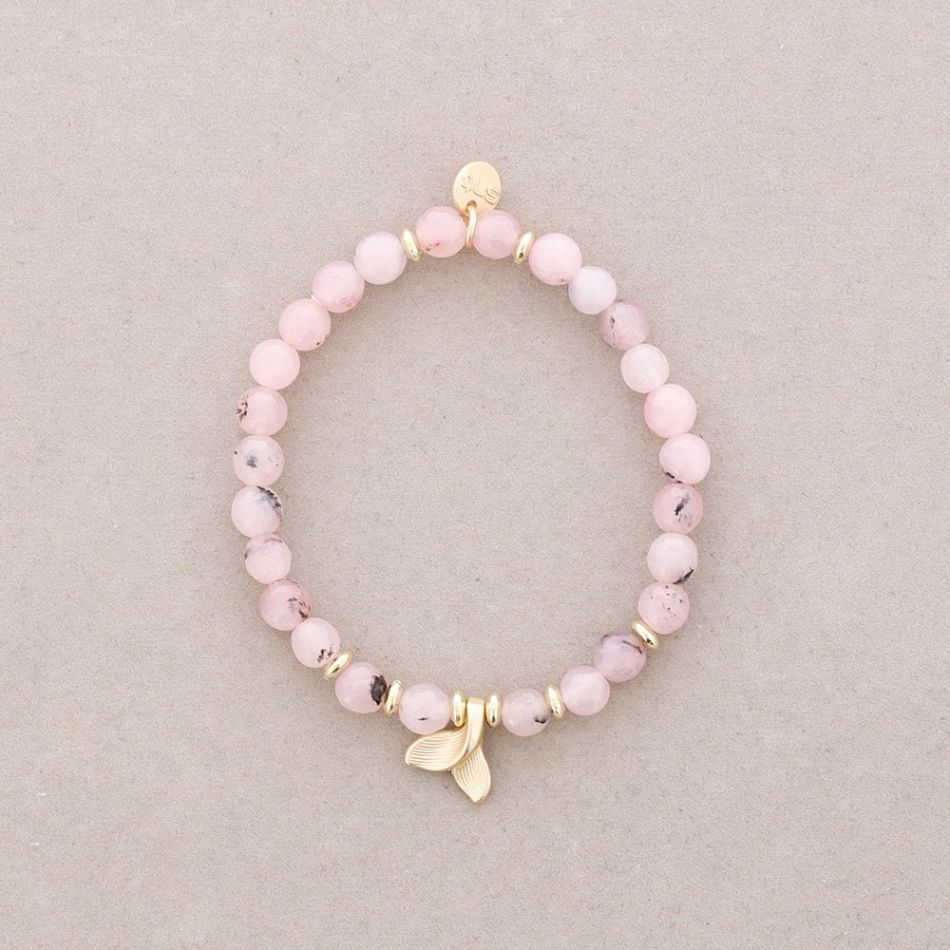 PULSERA ELÁSTICA PIEDRAS COLA METAL