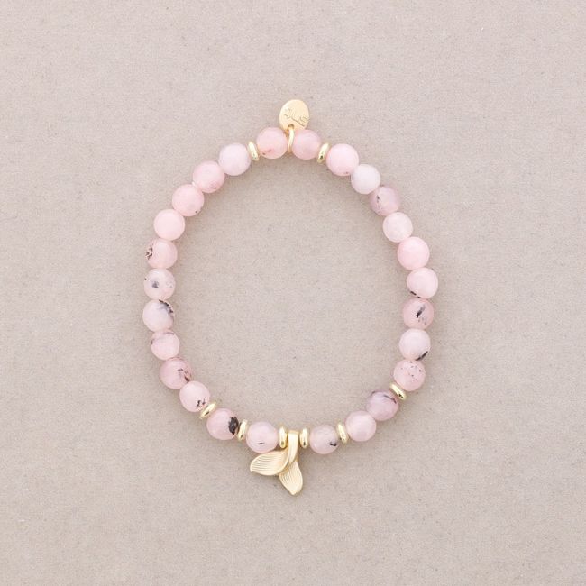 ELASTIC BRACELET WITH METAL TAIL STONES