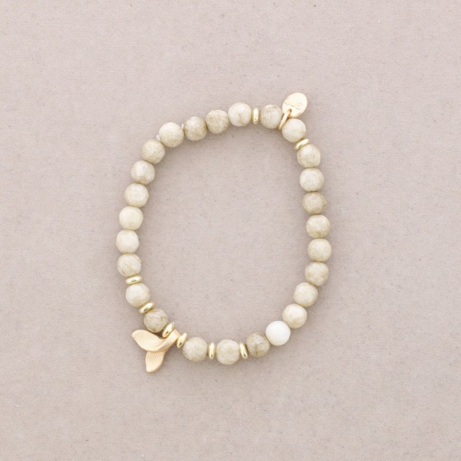 PULSERA ELÁSTICA PIEDRAS COLA METAL