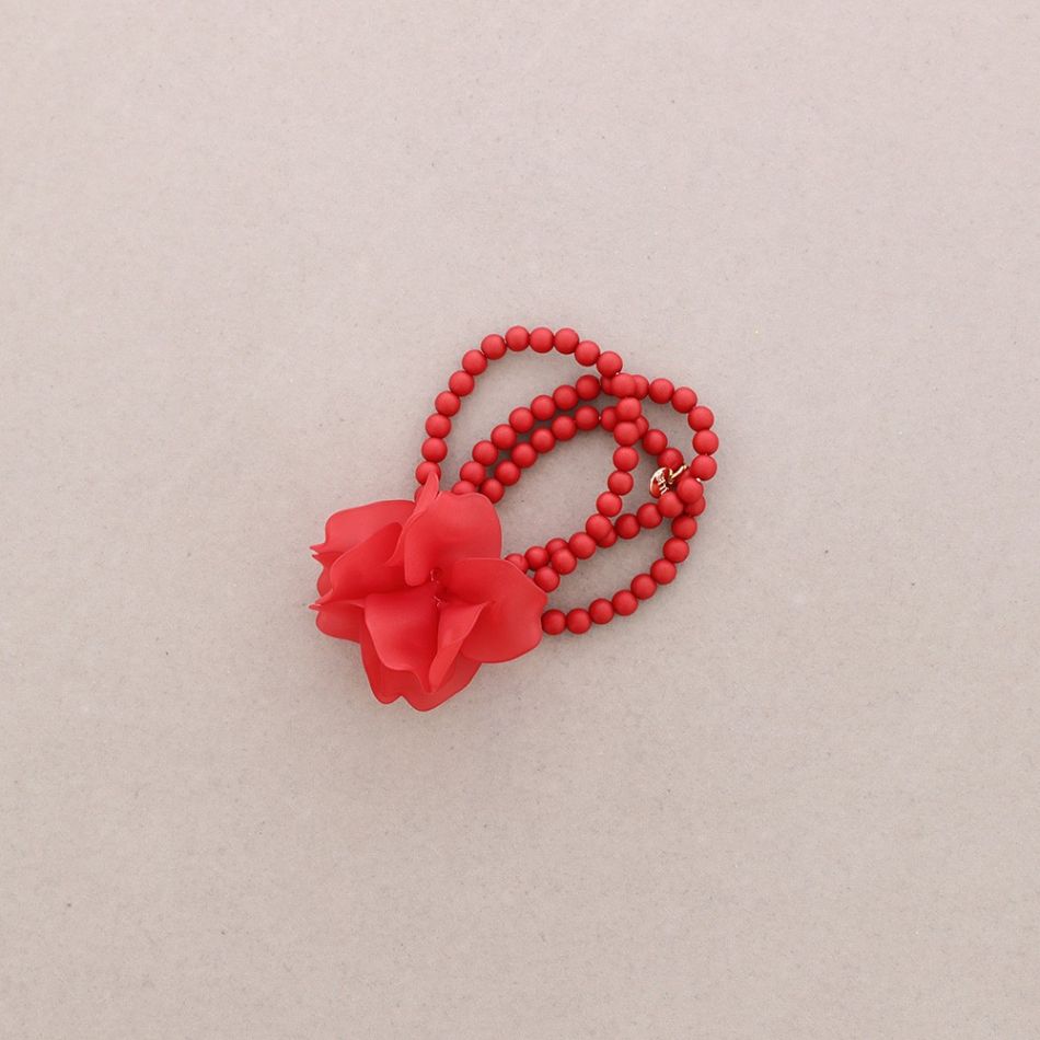 ELASTIC RESIN FLOWER BALL BRACELET