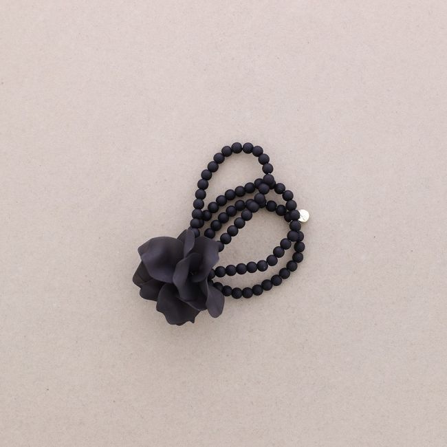 ELASTIC RESIN FLOWER BALL BRACELET