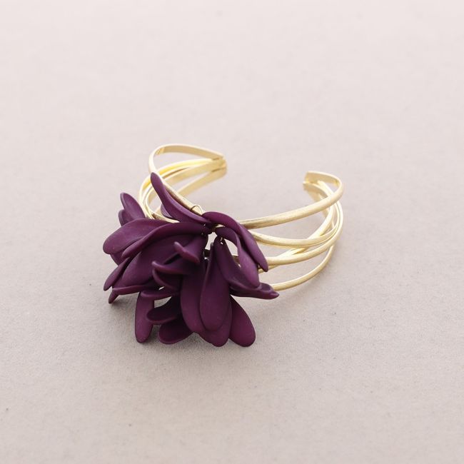 PETALS ADJUSTABLE METAL BRACELET