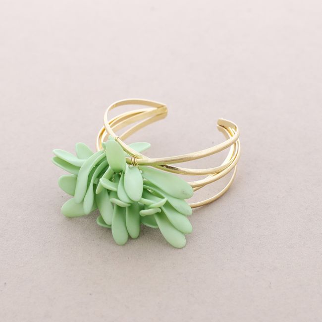 PULSERA METAL AJUSTABLE PÉTALOS