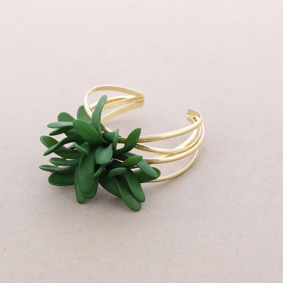 PULSERA METAL AJUSTABLE PÉTALOS