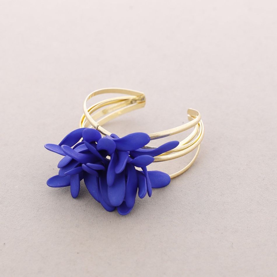 PULSERA METAL AJUSTABLE PÉTALOS
