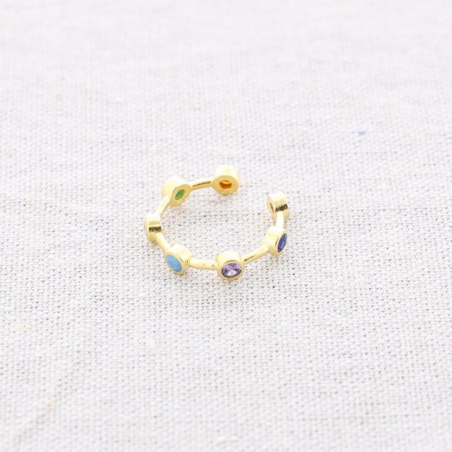 ANILLO BRONCE SIETE CIRCONITAS