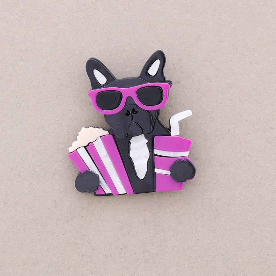 BROCHE PERRO RESINA