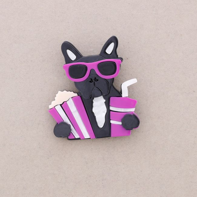BROCHE PERRO RESINA