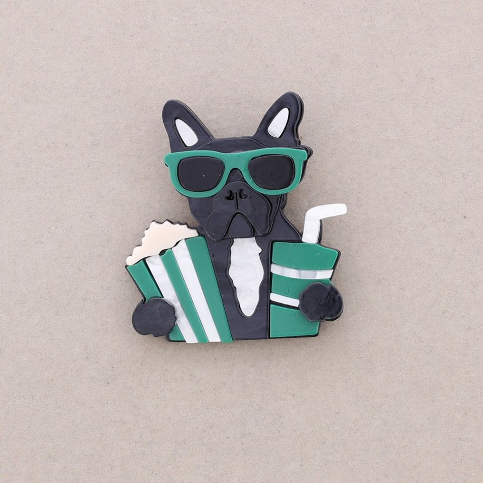 RESIN DOG BROOCH