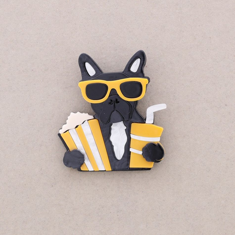 BROCHE PERRO RESINA