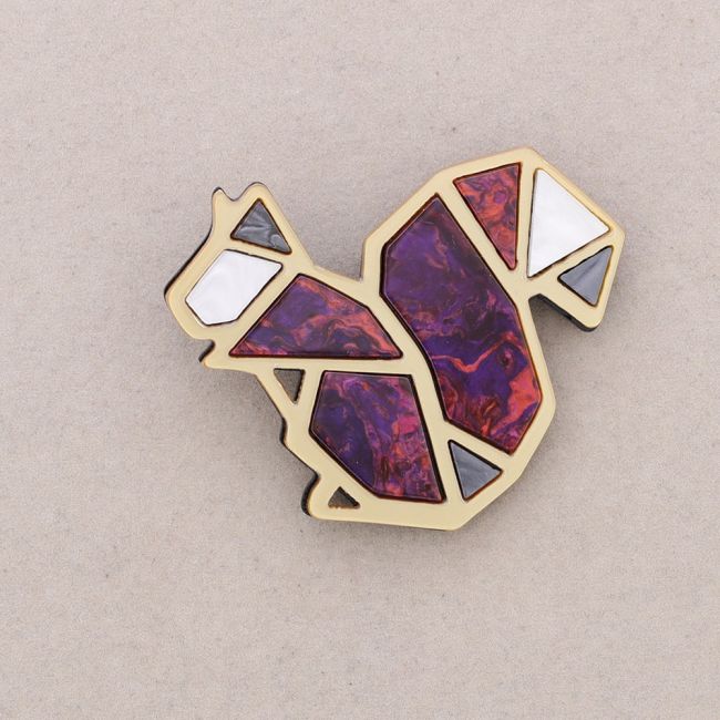 BROCHE ARDILLA RESINA