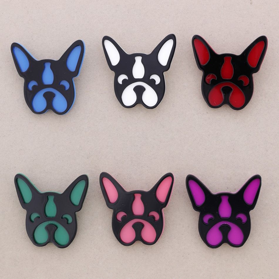 BROCHE CABEZA PERRO RESINA
